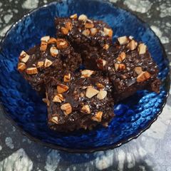 A picture of Mocha banana cubes. (Brownie).