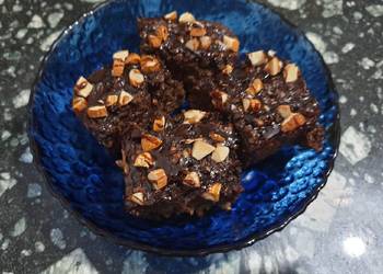 Ultimate Making Recipe Mocha banana cubes Brownie Most Delicious