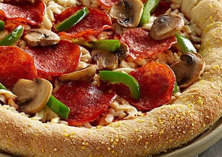 Steps to Prepare Any-night-of-the-week King Stuffed-Crust pizza cookice