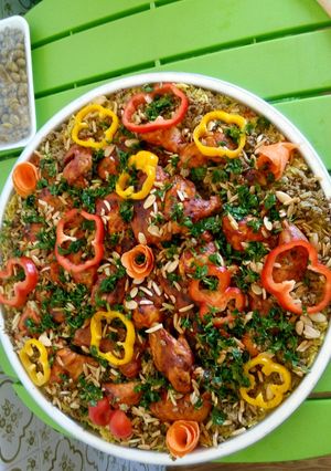 صورة لوصفة أوزي الدجاج