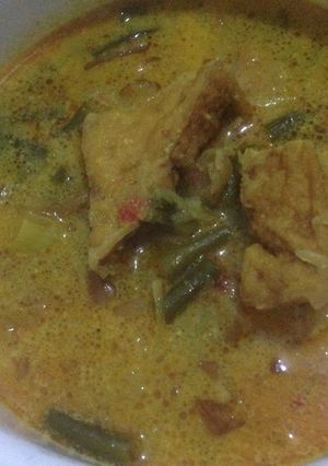 Foto resep Sayur Lontong Labu siam kacang panjang tahu