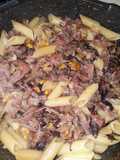 Pasta radicchio speck e noci