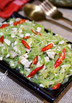 Foto resep Tumis labu saus tiram