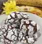 Cara Gampang Menyiapkan Chocolate banana crinkle cookies Anti Gagal
