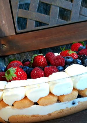 A picture of Berry Tiramisu.