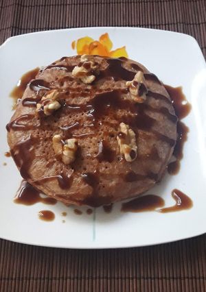 Una foto de Tortitas de manzana 😋😋