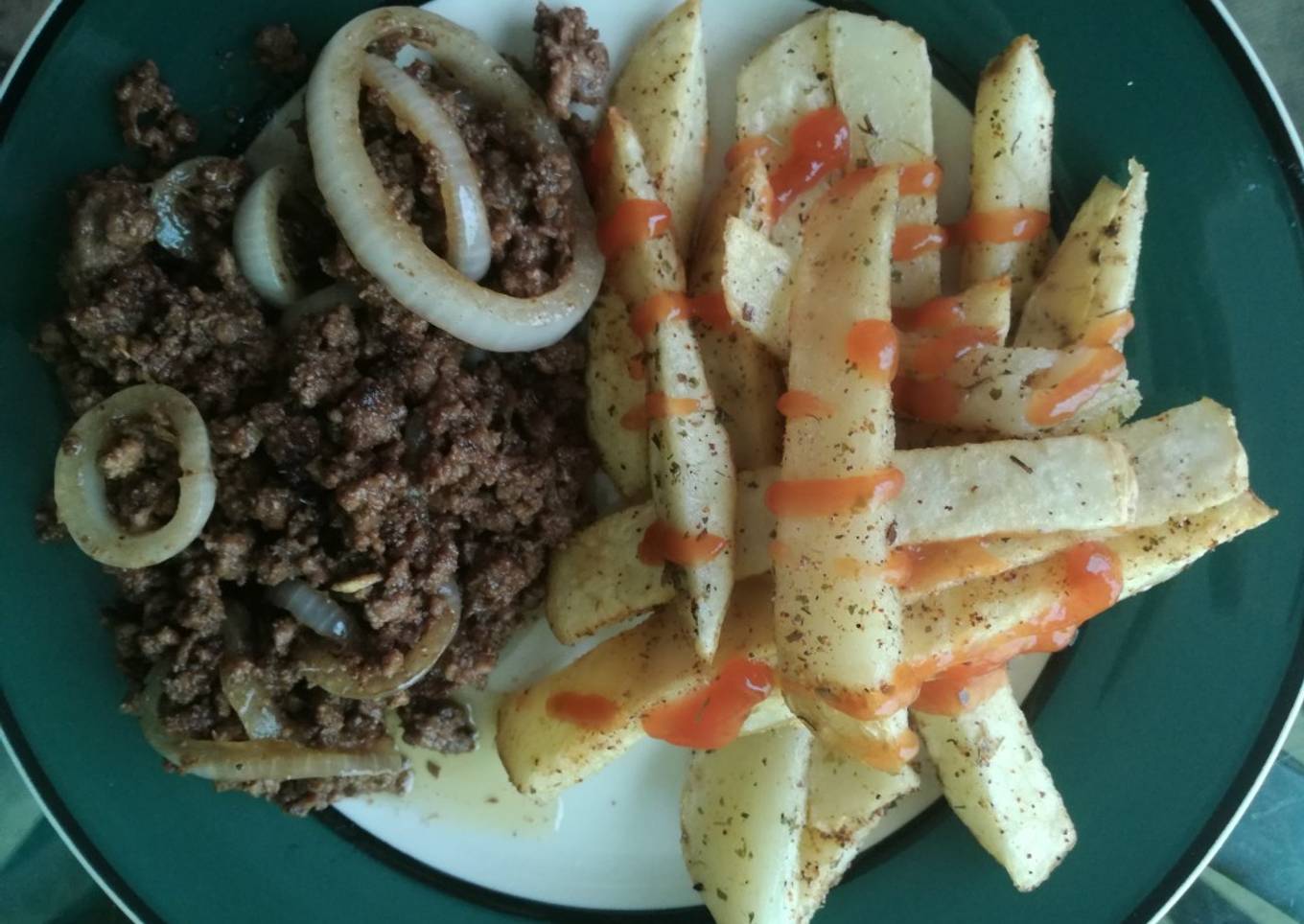 Carne molida con maggi