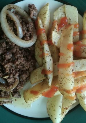 Una foto de Carne molida con maggi