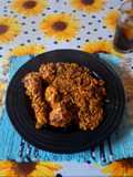 Guiso de arroz en sartén