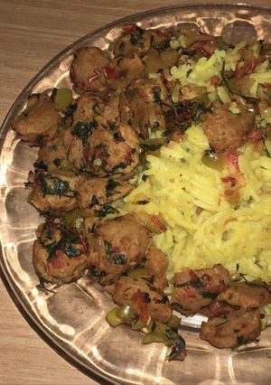 صورة لوصفة رز ببروتين الصويا