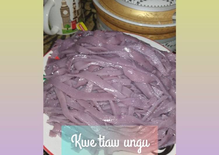 Resep Kwe Tiaw ubi ungu, Lezat Sekali