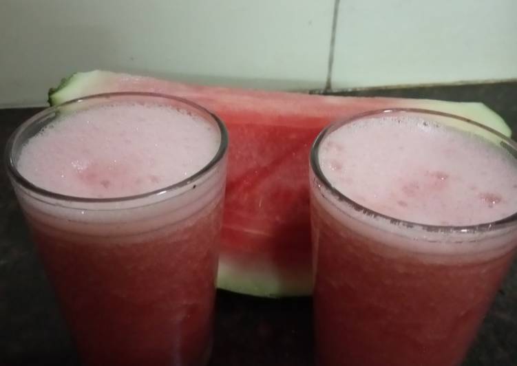 Recipe of Super Quick Homemade Watermelon Rose juice