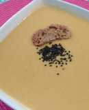 Zapallo y otras verduras en crema