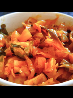 A picture of Simple cabbage sabji.