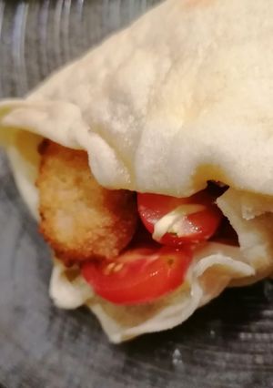 Une photo de Wraps Nuggets sauce barbecue