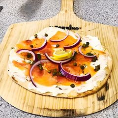 A picture of IlFornino Smoked Salmon Pizza Pie Recipe.