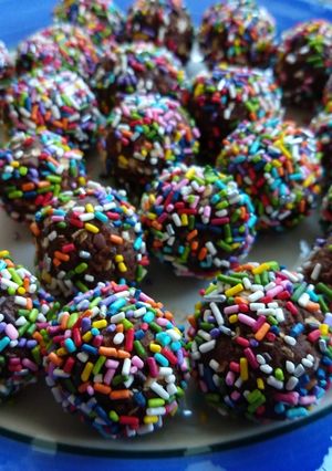 Una foto de Choco trufa divertidas con avena