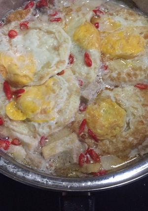 Foto resep Sayur telur ceplok