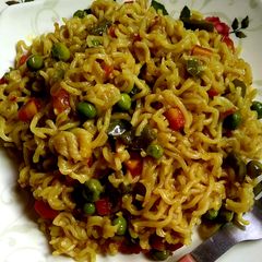 A picture of Masala maggi.