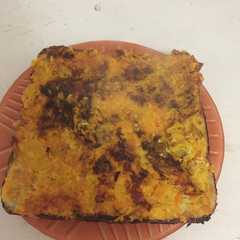 A picture of Pastel de pollo y calabaza.