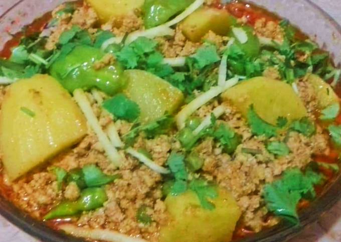 Recipe of Perfect Aloo Matar Qeema