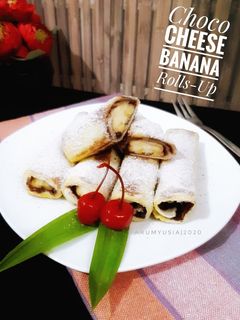 Foto resep Choco Cheese Banana Rolls-Up