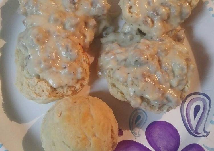 Easiest Way to Prepare Ultimate Easy Biscuits and Gravy batch 88