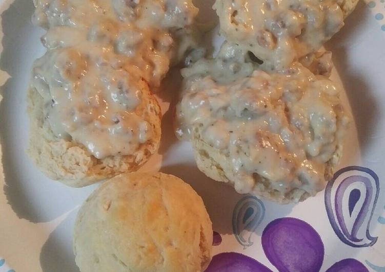 Easiest Way to Make Homemade Easy Biscuits and Gravy batch 88