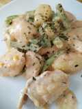 Ñoquis con Pollo en Salsa