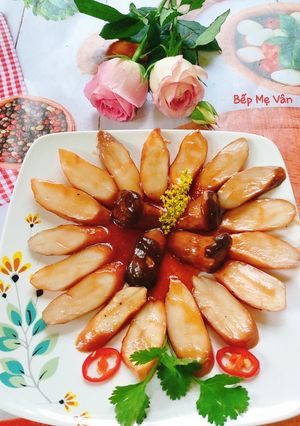 Hình của món Xá xíu chay.
