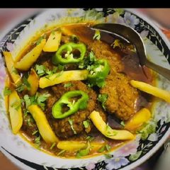 A picture of Smoke kabab karahi.