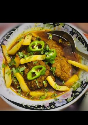 A picture of Smoke kabab karahi.