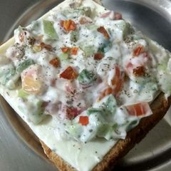 A picture of Cheesy veg Mayonnaise sandwich.