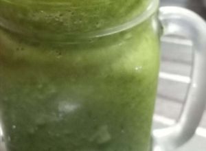 Una foto de Batido verde diurético quema grasas