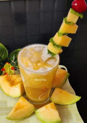 A picture of Muskmelon juice.