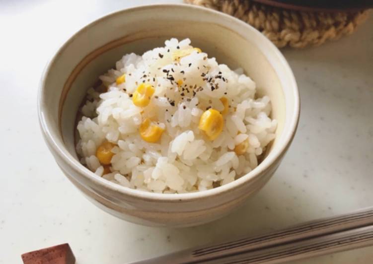 Corn rice made with salted rice malt(Shio-koji)