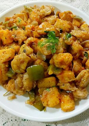 A picture of Paneer chilli.