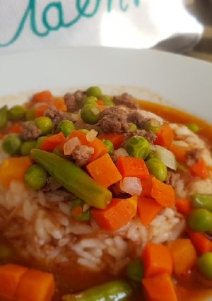 صورة لوصفة بازلاء ورز