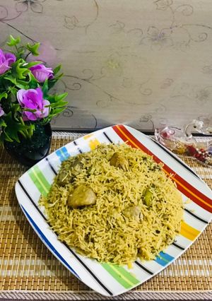 A picture of Chicken /mutton yakhni pulao.
