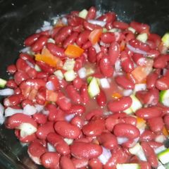 A picture of Rajma chaat.