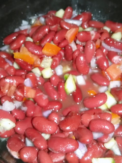 A picture of Rajma chaat.