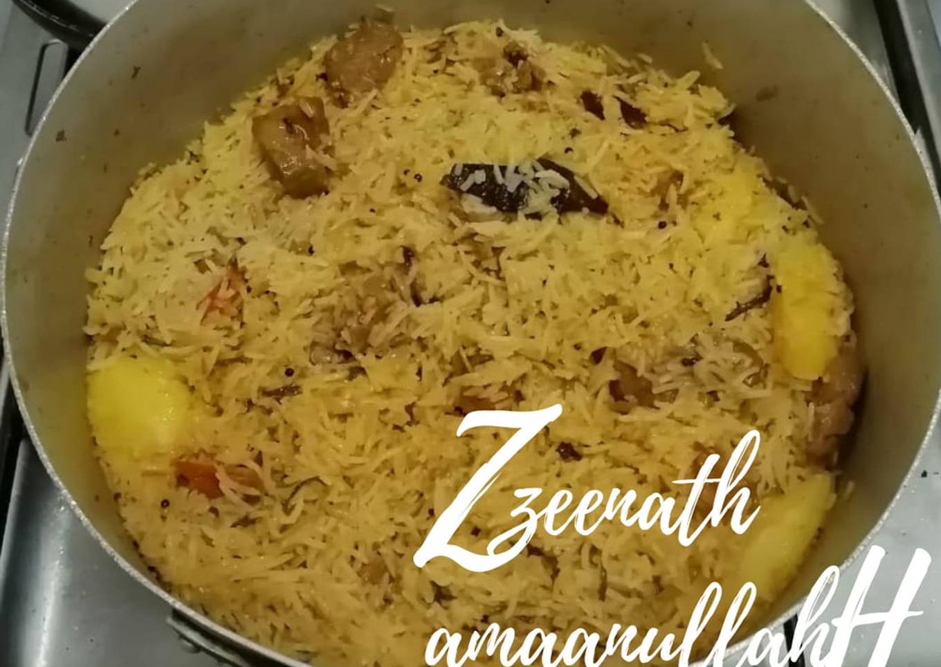 Aloo Gosht Pulao Biryani