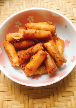 Hình của món Chả giò rong biển chà bông gà.