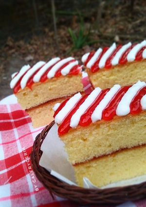 Foto resep Cake Madu Merah putih #DapurMerahPutih