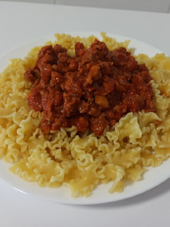Una foto de Macarrones con picadillo