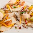 Shrimp tacos with Mango Radish Salsa