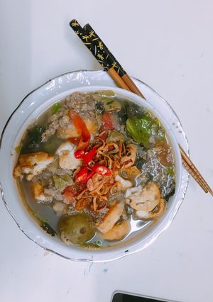 Hình của món Miến riêu cua.