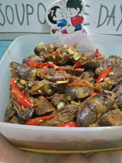 Foto resep Tumis jantung ayam pedas