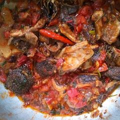 A picture of Wet fried matumbo.