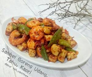 Fresh, Membuat Sambel Goreng Udang, Tahu, Kapri Gurih Mantul